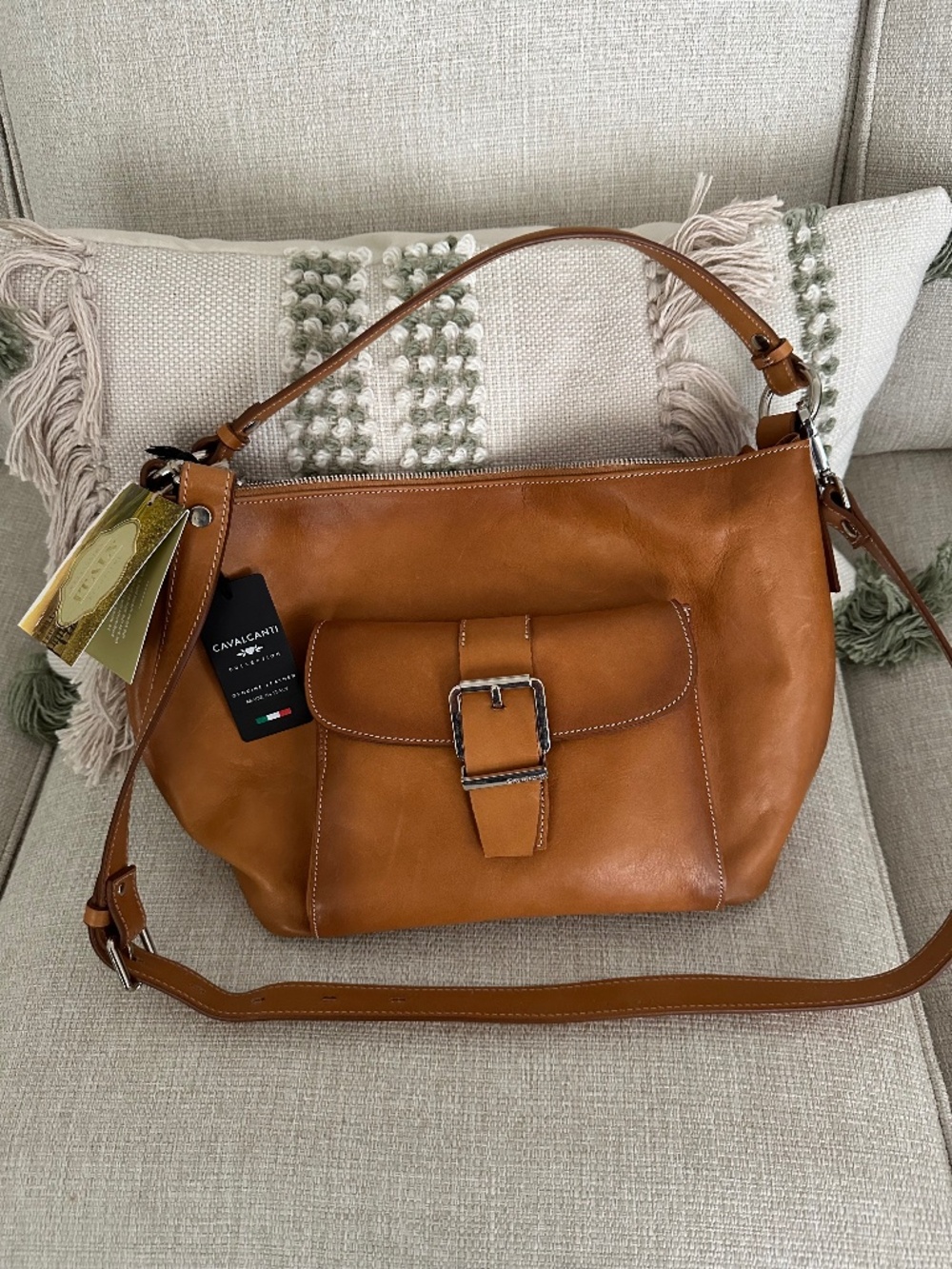 Cavalcanti tan bag